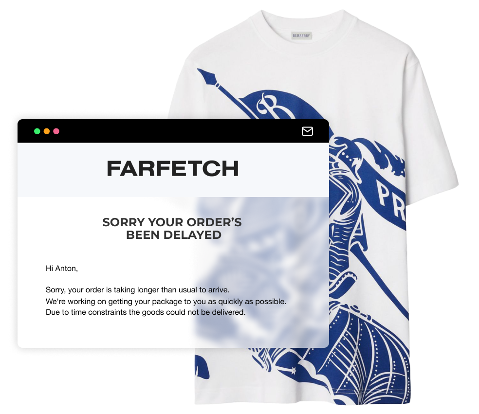 Farfetch Post-Purchase Communication